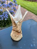 Vintage Murano kristal opaline vaas Italië, Ophalen of Verzenden