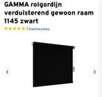 GAMMA Rolgordijn Verduisterend Zwart 142.5x131.5cm, Huis en Inrichting, Stoffering | Gordijnen en Lamellen, Ophalen, 100 tot 150 cm