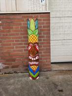 Tiki Totem | Totempaal | Tiki Jungle | 100 cm, Antiek en Kunst, Kunst | Beelden en Houtsnijwerken, Ophalen of Verzenden