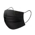 Niet-medisch neusmasker met oor-elastieken ZWART, 50 stuks, Zwart, Nieuw, Ophalen of Verzenden, Handen en Nagels