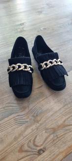 Zara zwarte suede instappers, 38, Ophalen of Verzenden, Zo goed als nieuw, Zwart, Instappers