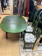 landelijke Inklapbare eettafel met 4 stoelen, Ophalen, Rechthoekig, 150 tot 200 cm, 50 tot 100 cm