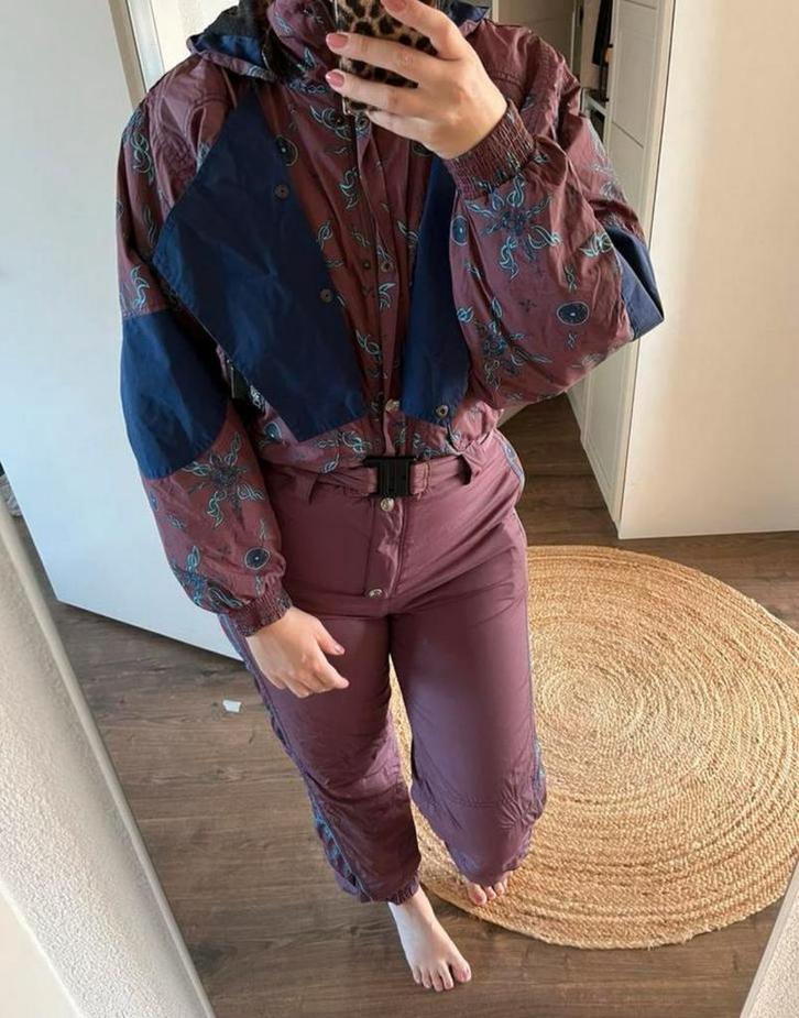 Fout vintage retro skipak maat 38/40, Kleding | Dames, Wintersportkleding, Gedragen, Pak, Ophalen of Verzenden