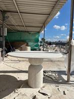 Travertine Eettafel 130cm, Ophalen, Rechthoekig, 100 tot 150 cm