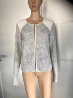 H240 Maison Scotch mt. 1=S=36 vest jasje wit/grijs, Wit, Zo goed als nieuw, Maat 36 (S), Maison Scotch