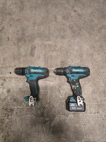 2x Makita DF311D 10.8V schroefboormachine met 1 accu beschikbaar voor biedingen