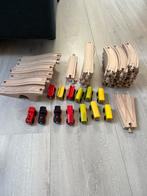 Houten spoor + treintjes, Ophalen of Verzenden, Gebruikt