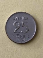 25 ore 1956, Zweden., Postzegels en Munten, Verzenden, Overige landen, Losse munt, Zilver