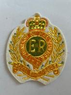 Geborduurde Britse Royal Army badge – ER, Verzenden, Landmacht, Engeland, Embleem of Badge