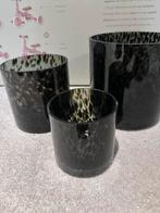 Windlichten “ panterprint”, Huis en Inrichting, Woonaccessoires | Kandelaars en Kaarsen, Ophalen of Verzenden, Zo goed als nieuw