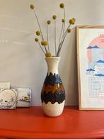 West Germany Bay vaas 70 - 25, beige glazuur & lava detail, Ophalen of Verzenden