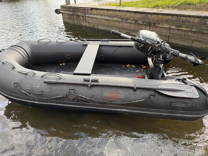 Raptor X-TREME PRIME 270 - Aluminium met 6pk, Watersport en Boten, Rubberboten, Zo goed als nieuw, Overige merken, Aluminium, Minder dan 70 pk