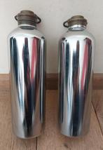 2 warm water kruiken metaal, Ophalen of Verzenden, Gebruikt