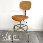 Industriële, vintage labstoel, atelierstoel, werkkruk, stoel, Huis en Inrichting, Stoelen, Ophalen, Gebruikt, -, -