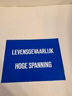 2303 Sticker Waarschuwingsbord Hoge Spanning, Verzamelen, Ophalen of Verzenden
