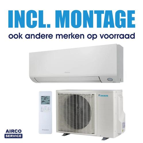 Daikin airco inclusief montage | Airco Service, Witgoed en Apparatuur, Airco's, Nieuw, Wandairco, 100 m³ of groter, 3 snelheden of meer