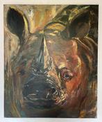 Schilderij canvas Neushoorn 115,5x75 cm - Simone Theelen, Ophalen