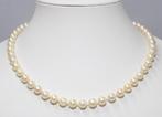 Schitterende Akoya Zoutwater Parel Ketting 45 CM 9-KT Goud, Sieraden, Tassen en Uiterlijk, Antieke sieraden, Verzenden, Goud, Ketting