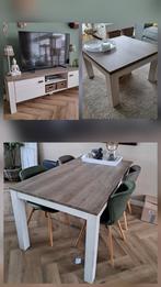 Eettafel met stoelen, salontafel en tv meubel, Huis en Inrichting, Ophalen