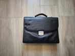 Kastelijn & Beerens zwart lederen laptoptas, Ophalen of Verzenden, Zo goed als nieuw, Aktetas