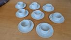 8 porseleinen kopjes met schotels merk Thomas, Huis en Inrichting, Keuken | Servies, Ophalen, Zo goed als nieuw, Effen, Kop(pen) en/of Schotel(s)