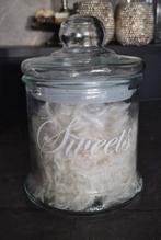 Mooie glazen snoepjes-/voorraad-/deco-stolp Riviera Maison, Ophalen of Verzenden, Zo goed als nieuw