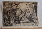 Oude Litho ? Isografie Plaat Jan Toorop Inspiratie 1920, Ophalen of Verzenden, Voor 1940, Gebruikt, Overige onderwerpen