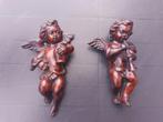 Set Oude Zware Engelen / Cherubijnen, Antiek en Kunst, Curiosa en Brocante, Ophalen of Verzenden