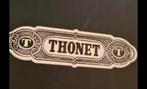 3x Thonet Long John Zwart 207R eetkamerstoelen Pitriet, Huis en Inrichting, Stoelen, Ophalen, Riet of Rotan, Gebruikt, Drie