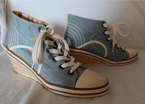 Dames sneakers met sleehak maat 37 jeansblauw, Kleding | Dames, Schoenen, Zo goed als nieuw, Sneakers of Gympen, Blauw, Ophalen of Verzenden