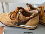 GABOR dames sneakers, maat 7 is 40,5 kleur okergeel., Geel, Gabor, Ophalen of Verzenden, Sneakers of Gympen