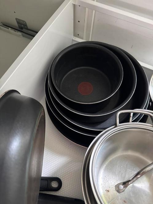 Tefal Ingenio Pannenset - 6 Delig, Huis en Inrichting, Keuken | Potten en Pannen, Zo goed als nieuw, Pannenset, Aluminium, Inductieplaat