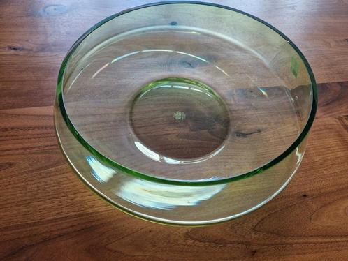 Groene Glazen Schaal Zwiesel 1872 Handgemaakt, Antiek en Kunst, Antiek | Glas en Kristal, Ophalen