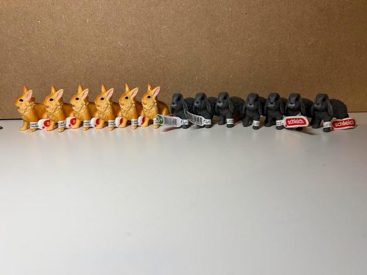Schleich konijnen nieuw, Verzamelen, Dierenverzamelingen, Zo goed als nieuw, Beeldje of Figuurtje, Ophalen of Verzenden