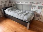 Mooi 1 persoonsbed met spiraalbodem extra lang 205 cm, Huis en Inrichting, Slaapkamer | Bedden, Ophalen, 90 cm, Eenpersoons, 210 cm