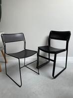 Vintage geperforeerd metalen Arrben Italy Sultana stoelen, Ophalen, Gebruikt, Zwart, Vier