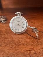 Zakhorloge mechanisch verzilverd, Overige merken, Overige materialen, Zakhorloge, Ophalen of Verzenden