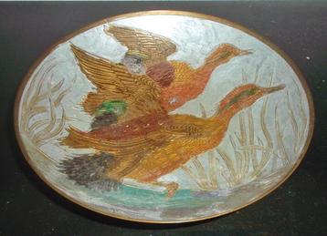 Koperen Bronzen Schaal met Versiering beschikbaar voor biedingen