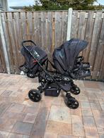 BabyActive Trippy – kinderwagen voor drieling / twee of 1, Verstelbare duwstang, Zo goed als nieuw, Ophalen, Kinderwagen