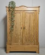 Antieke brocante grenen meidenkast vintage linnenkast kast, Ophalen of Verzenden