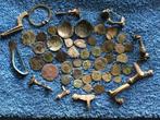 Romeins lot Munten Fibula's Zilver Schotelmunten Bodemvondst, Antiek en Kunst, Ophalen of Verzenden