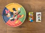 3 gebruikte Disney blikken Mickey Minnie Mouse en Goofy, Verzamelen, Mickey Mouse, Gebruikt, Ophalen of Verzenden, Beeldje of Figuurtje