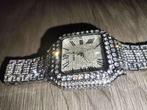 Cartier Santos horloge  volledig bezet met stenen, Sieraden, Tassen en Uiterlijk, Horloges | Heren, Overige merken, Staal, Staal