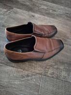 Bruine leren heren instappers schoenen Ecco maat 40, Kleding | Heren, Schoenen, Loafers, Ecco, Bruin, Ophalen of Verzenden