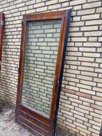 Hardhouten achterdeur, 75 tot 150 cm, Gebruikt, Deurkozijn, Ophalen of Verzenden