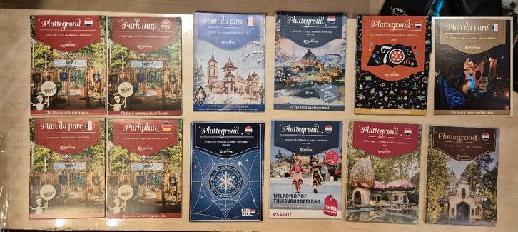 Efteling 14 Plattegronden  (o.a. VDL & Essent Dag), Verzamelen, Efteling, Zo goed als nieuw, Gebruiksvoorwerp, Ophalen of Verzenden