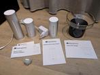 Netatmo Slim Weerstation + Extra Binnenmodule + Regenmeter, Ophalen of Verzenden, Zo goed als nieuw, Weerstation