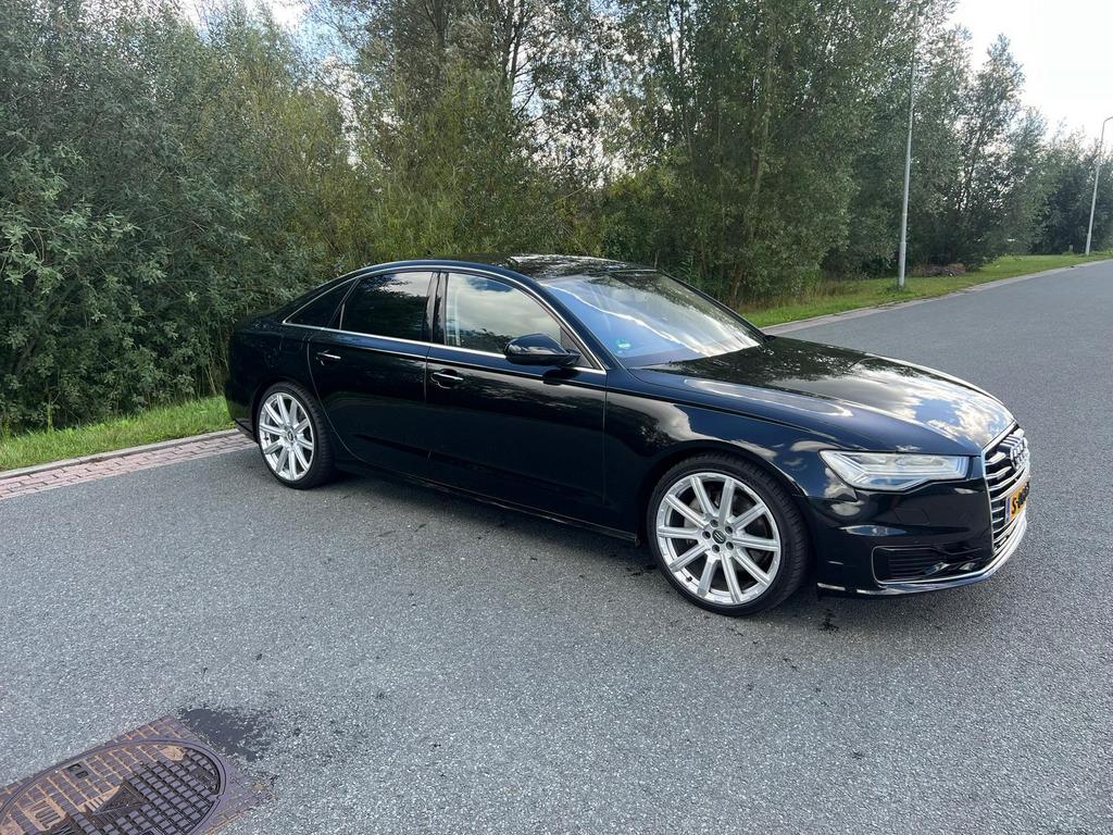 Audi A6 3.0 V6 TDI Quattro, Auto's, Audi, Automaat, Zwart, Zwart, Leder
