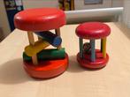 2 vintage houten baby rammelaars (€2,50 p/s), Ophalen of Verzenden, Gebruikt, Rammelaar