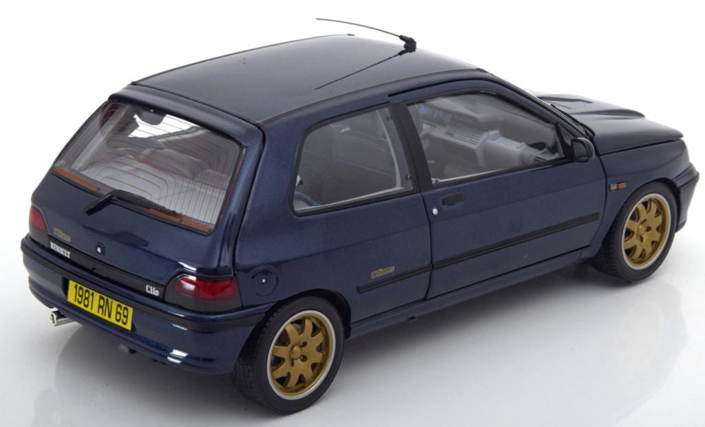 Renault Clio Williams 1993 Blauw schaal 1/18 NOREV 185230, Hobby en Vrije tijd, Modelauto's | 1:18, Nieuw, Auto, Norev, Verzenden